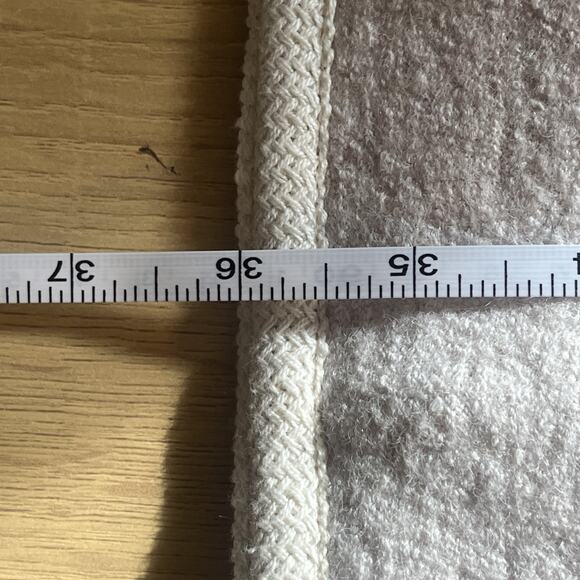 $189 Ann Taylor Wool Blend Zip Up Coat Women's Size Large Ivory - Picture 7 of 7